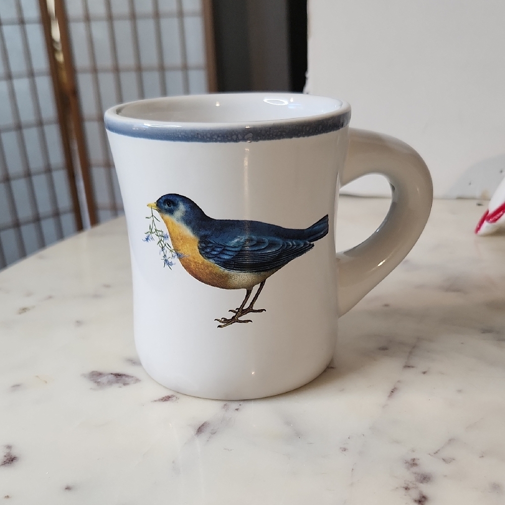 Vintage | Mary Lake Thompson Blue Bird Mug  RARE